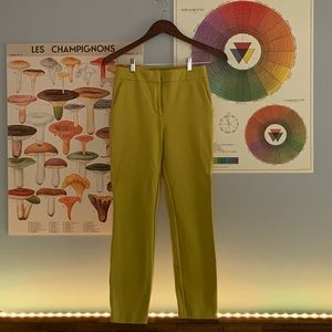 Boden | Charteuse Fitted Ankle-Skimmer Trousers | US 4R